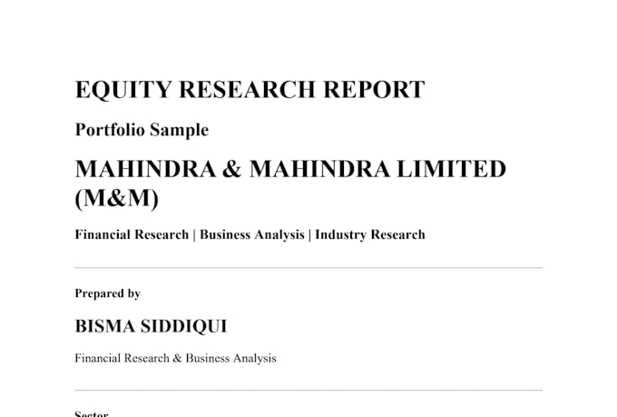 write finance and investment research articles